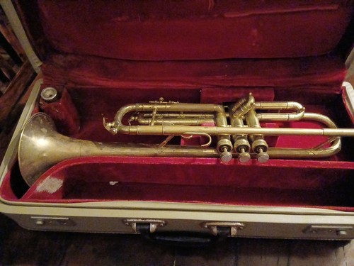 Vintage cornet trumpet in - vintage,