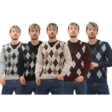 Mens Jumper Classic Argyle