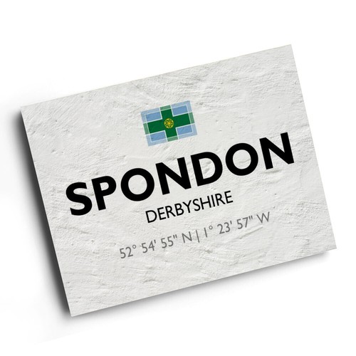 Print spondon derbyshire - a4, spondon,