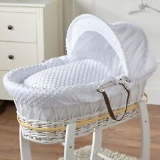 Baby Moses Basket White Dimple
