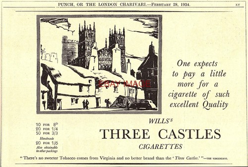 Advert wills three castles - wills's, castles'