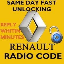 FAST Radio Unlocking Code Renault Megane Scenic Laguna Clio Twingo Kangoo Decode