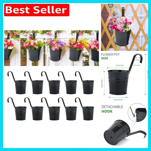 Pcs black metal hanging - 10,