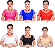 Readymade Saree Blouse, Designer Sari Blouse, Golden Net Blouse,Choli,Indian Top