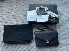 Chanel WOC Wallet On Chain Caviar