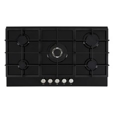Cata UBGOG901BK - 90 cm Black 5 Zone Gas Hob