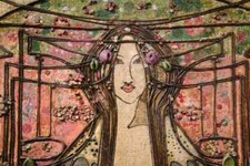 CHARLES RENNIE MACKINTOSH MACDONALD MARGARET 24X18INCH LARGE CANVAS WALL UKART