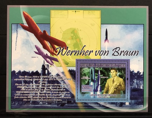 Wernher von braun stamps - wernher,