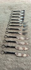 Hand Forged Steel Cutlery Set - 12 Piece