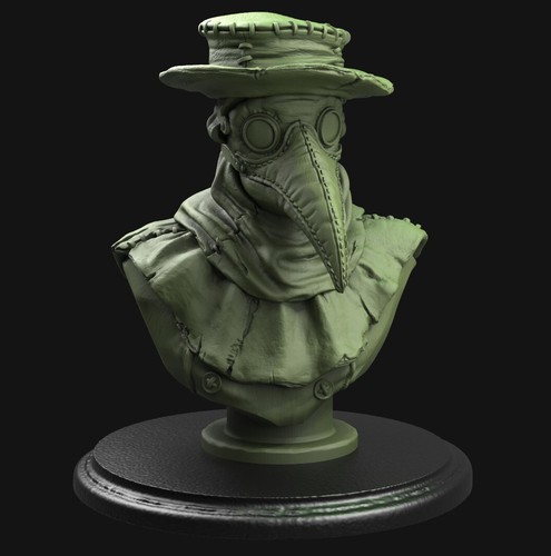 Plague doctor bust - doctor,