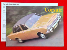 1968 FORD CORSAIR Sales Brochure & Specs - 2000E 2000 V4 Estate - MINT!