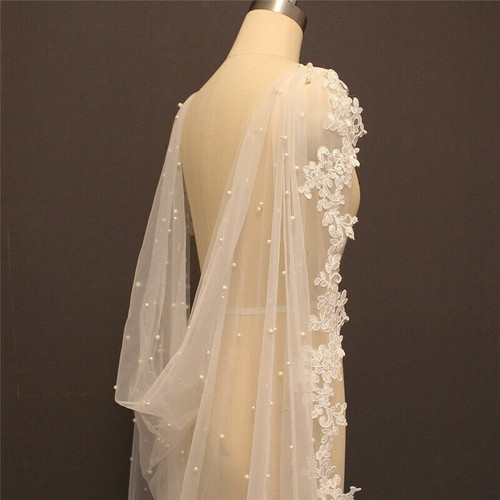 Pearls bridal wedding cape - pearls,