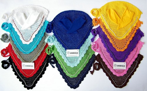 Ear net horse fly veil - veil, crochet