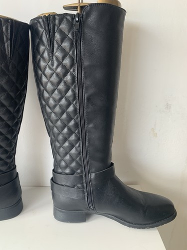 Women black knee high - black,