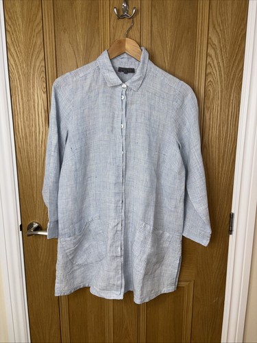 Sahara pale blue linen shirt - linen,