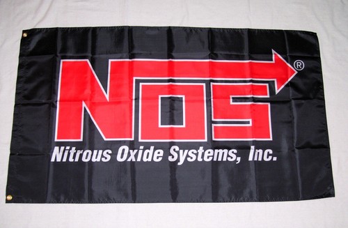 Nos 3x5 flag banner nitrous - banner,