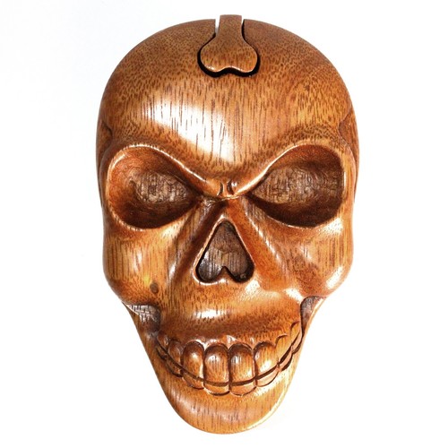 Handmade wooden skull bali - skull,
