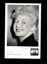 Sari Barabas Autograph Card