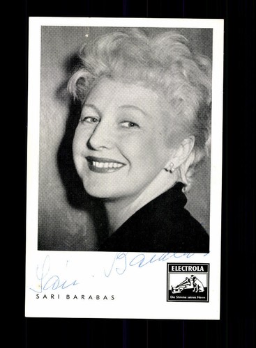 Sari barabas autograph - sari,