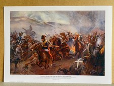 Crimean War military art print   Charge of the Light Brigade Battle of Balaclava