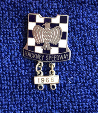 Speedway badge Hackney 1966