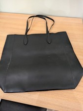 New Look Large Black Faux Leather Tote Shoulder Bag In Excellent Condition New