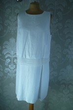 NEXT white linen mix dress