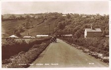 GWESPYR FROM STATION ROAD, TALACRE - OLD REAL PHOTO POSTCARD (ref 5749/24)