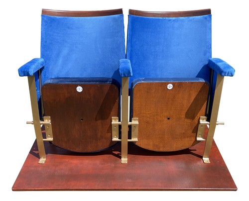 Vintage cinema theatre seats - vintage,
