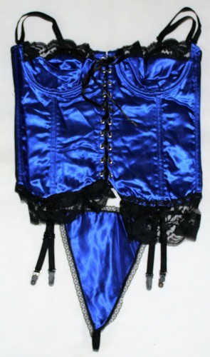 Blue heavy satin - blue,