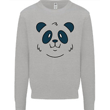 A Cute Panda Bear Face Mens Sweatshirt Jumper