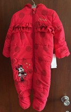 New  Tag Disney Minnie Mouse Snow Suit Pram George Asda 9-12 Months All In One