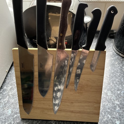 Wooden magnetic knife holder - wooden,