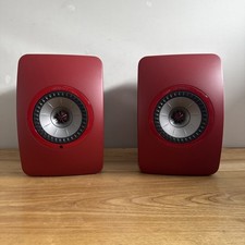 KEF LS50W II Crimson Red Speakers SE Active Wireless HDMI, Airplay, 2 Bluetooth