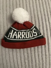 Harrods Dog Hat – Festive Knit Beanie with Pom-Pom – Small Size