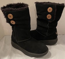 Skechers Tone Ups Black Suede