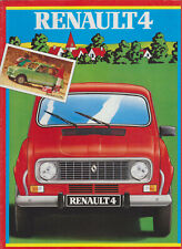 Renault 4 TL GPL GTL 1982-83 Original French Brochure