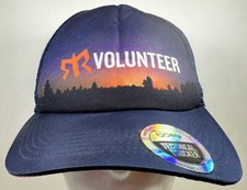 Boco Gear Volunteer Hat Blue Orange SnapBack Ragnar Relay Cap Trucker
