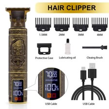 Professional Cordless Mens Hair Clippers Trimmer Machine Beard Electric Shaver