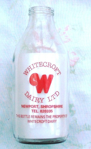 Vintage old milk bottle