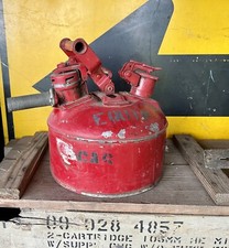 Industrial Red Metal Fuel Can