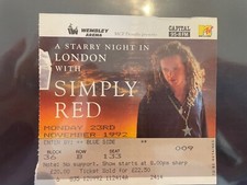 Simply Red Ticket 1992
