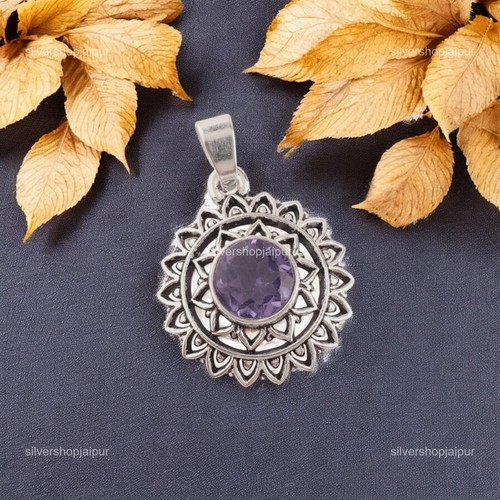 Round cut iolite gemstone 925 - cut,