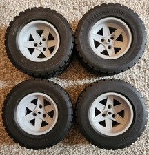 4 LEGO Technic Black Tires