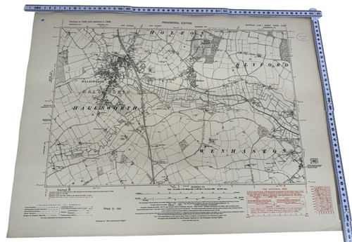 Vintage ordnance survey map - vintage,