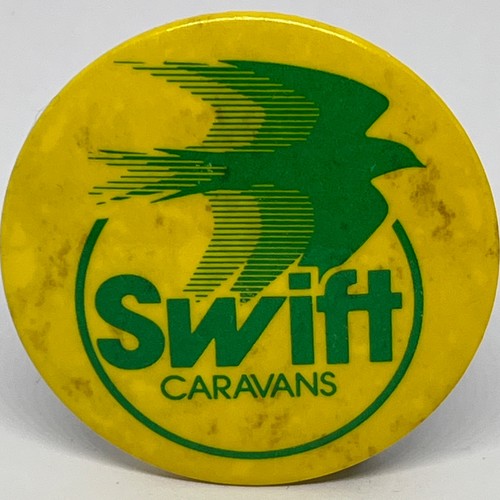Swift caravans vintage pin - swift,