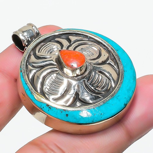 Red coral turquoise - coral,