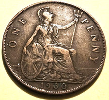 1930 British George V Penny