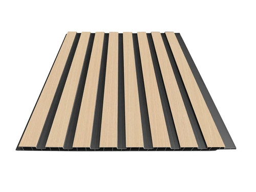 Pvc oak slat wall - wall, panels