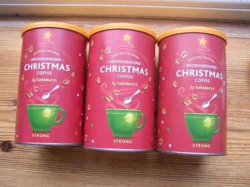 Xmas coffee tins - xmas, airtight